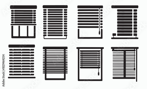 various types of blinds illustrated