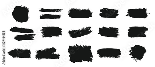 vector black paint ink brush stroke brush line