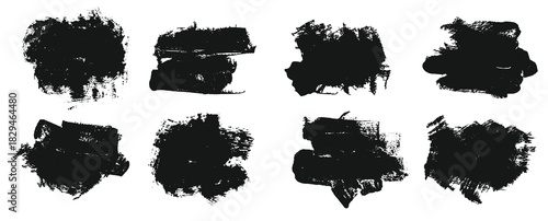 vector black paint ink brush stroke brush line