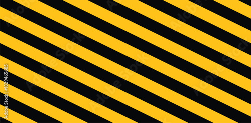 warning yellow black diagonal stripes line seamless pattern 
