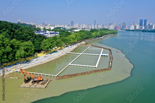 Canvastavla East Phase Lake Construction Site Aerial Photo - Greenway Project