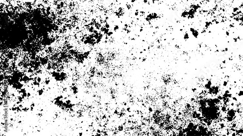 Grunge texture overlay in black and white. Distressed pattern vector illustration for digital design projects.