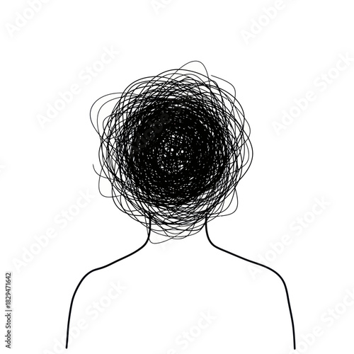 Tangled Mind - A Visual Representation of Mental Clutter.