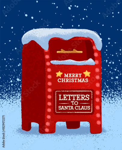 mailbox to send letters to Santa Claus