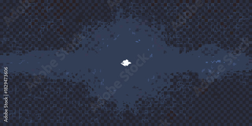 Abstract dark blue checkered background with a central white light shape