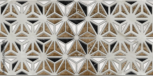 Fototapeta Naklejka Na Ścianę i Meble -  Geometric Natural Texture Decor