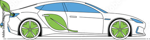 Eco-friendly electric car charging