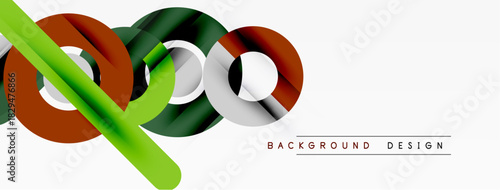 Abstract colorful ribbons, overlapping shapes create dynamic background. Modern design elements, bright hues, simple composition.