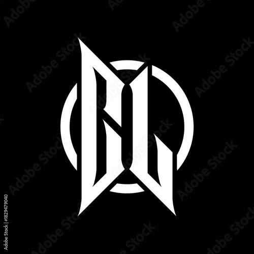 CL Monogram Logo on Black Background