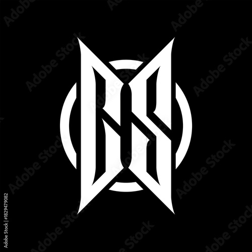 CS Monogram Logo on Black Background