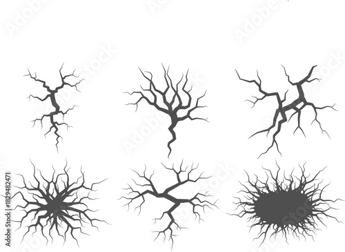 Street light silhouette collection urban lighting fixtures in black and white