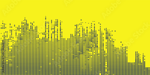 Dots halftone yellow and dark blue color pattern gradient grunge texture background. Dots pop art sport style vector illustration. Eps10