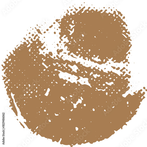 Brown splash paint texture vector illustration. Abstract design featuring smooth and grunge surfaces for various applications.