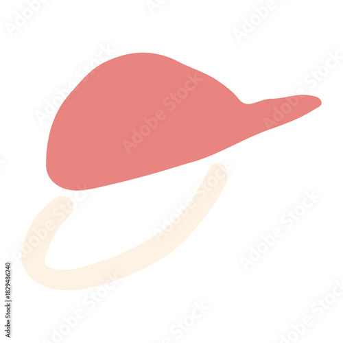 やさしい園じかんイラスト（主線なし・ゆるかわ）｜赤白帽のイラスト