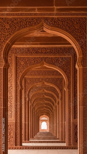Ornate Indian Arched Passageways