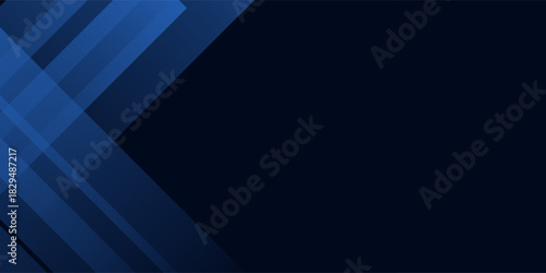 Blue black abstract background geometry shine and layer element vector for presentation design. Suit for business, corporate, institution, party, festive, seminar, and talks
