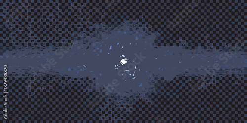 Abstract checkered pattern with central light burst and blue tones