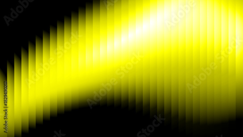 Abstract Yellow Gradient Background, Futuristic Ribbed Glass Texture Effect, Vector Illustration