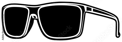 sun illustration sunglasses silhouette glasses logo fashion icon summer outline eyeglasses style eye eyesight black accessory eyewear modern optical shape for vector graphic background