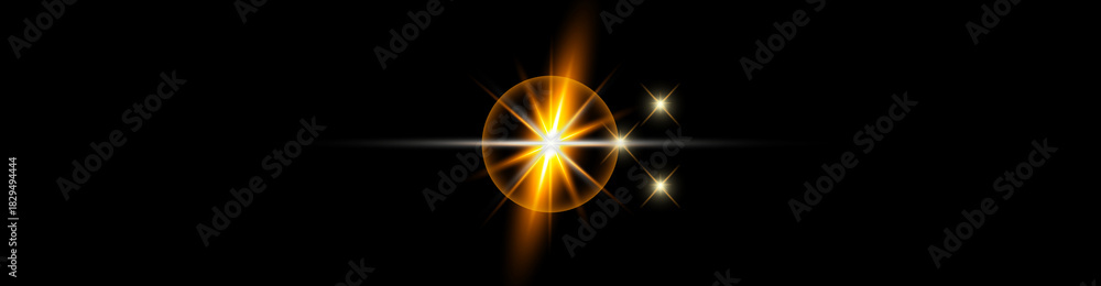 Obraz premium Collection of Festive sparklers with bright stars on a dark background and transference illustrations glow with and shiny sparkling light png 