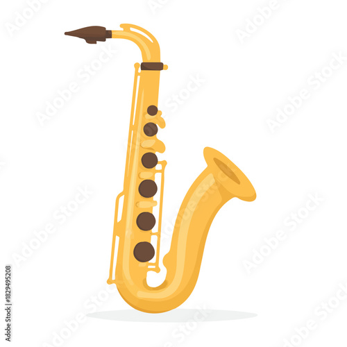 Minimal 2D vector illustration of Saxophone Reed in flat icon style on a plain white background.