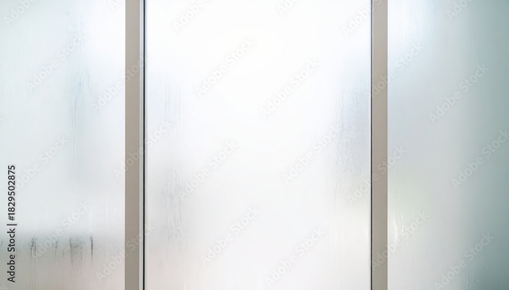 Fototapeta premium Blurred frosty matte window glass close view background