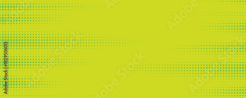 Dots halftone green color pattern gradient texture with technology digital background. Dots pop art comics with nature graphic design