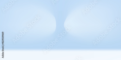 Blue studio room. Limbo light background. Abstract 3d backdrop for product presentation. Minimal wall scene. Showcase, promotion display modern