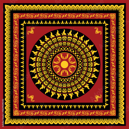 Editable Mandala Art Sri lanka Traditional