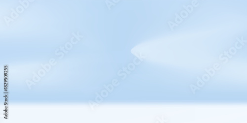 Blue studio room. Limbo light background. Abstract 3d backdrop for product presentation. Minimal wall scene. Showcase, promotion display modern