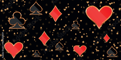 Shining retro light banner on black background with golden elements. Casino poster vintage style. Signboard vintage style. Vector illustration.