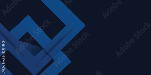 Blue black abstract background geometry shine and layer element vector for presentation elegant design. Suit for business, corporate, institution, party, festive, seminar, and talks