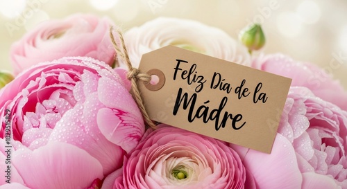 Close-up Peony Bouquet with 