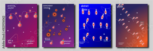 Abstract modern business background vector depicting lighting up a business in shape of christmas lights on blue background.abstract vector background