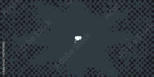 Abstract dark checkered background with bright center focus point
