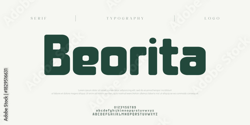 Beorita, Minimal modern logo alphabet fonts. Typography minimalist urban sana serif digital fashion future creative logos fonts. vector illustration
