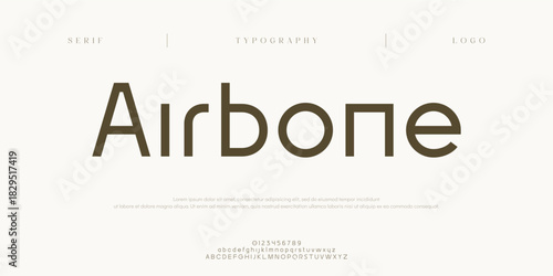Airbone, Sport Modern Future Logo Alphabet Font. Typography abstract italic bold fonts technology, sport, movie brand and logos. vector illustration
