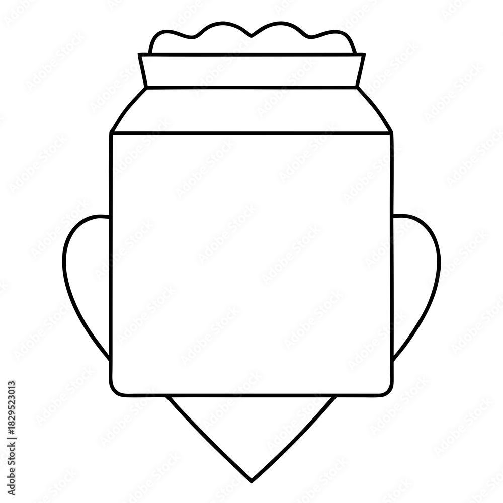 Obraz premium DIY wedding souvenirs concept with empty jar and heart shape for decorations