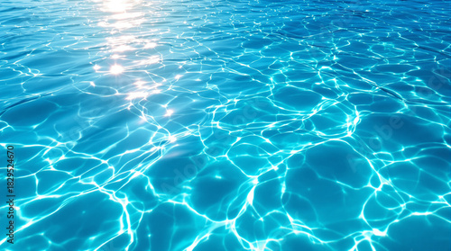 Wallpaper Mural Sunlight dancing on sparkling clear blue water surface Torontodigital.ca