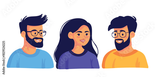 group of young people smiling together