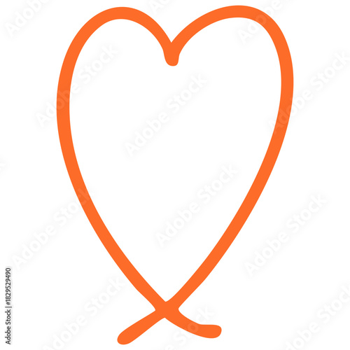 손그림 라인 하트