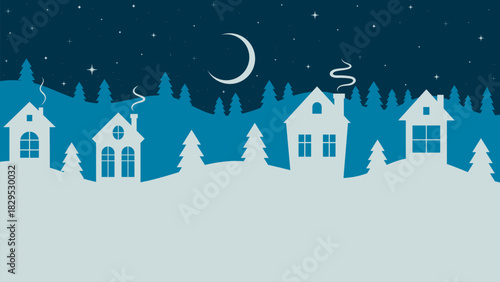 winter country landscape