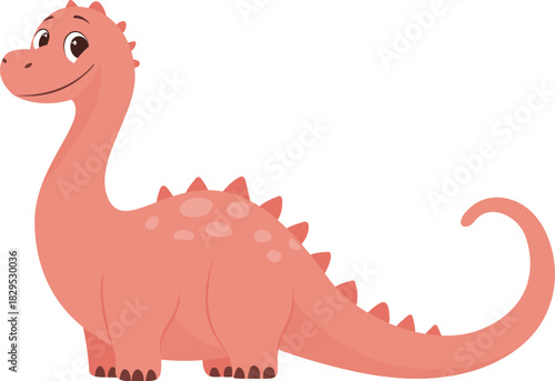 cute pink dinosaur