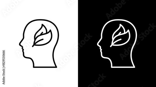 Eco Conscious White Icon Set Design