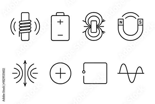 Agriculture – Electromagnetic Field Icons