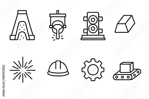 Steel Production Icons