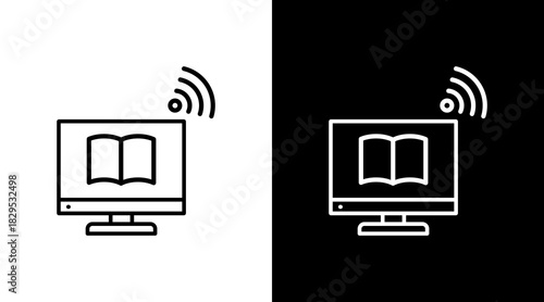 Wifi White Icon Set Design