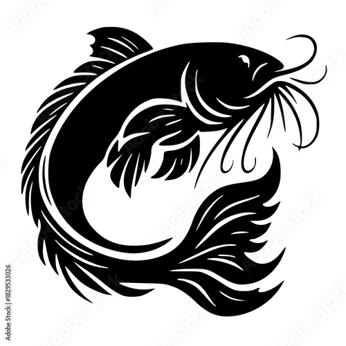 fish tattoo vector , vector design of fish