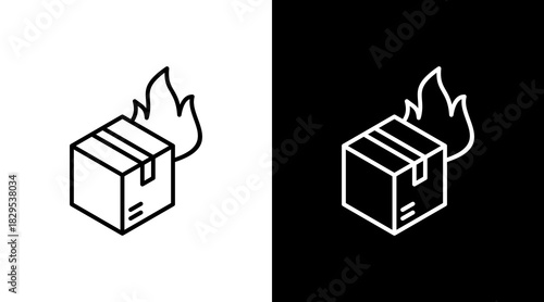 Hot Product White Icon Set Design