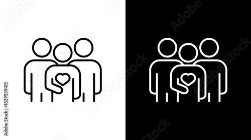 Giving White Icon Set Design